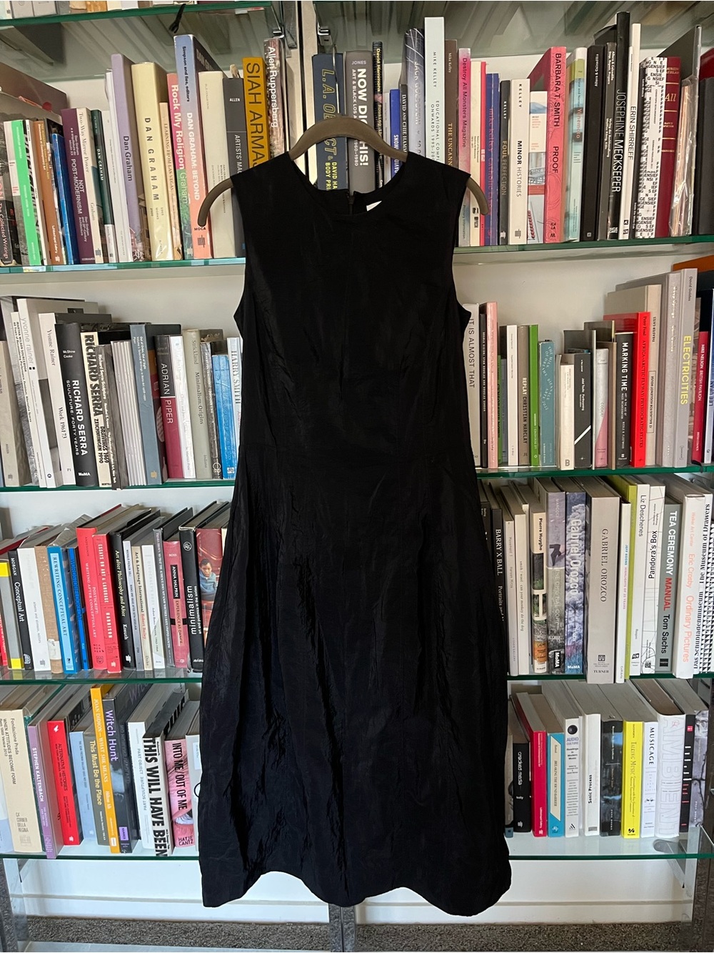 COS Black Sleeveless Maxi Nylon Dress